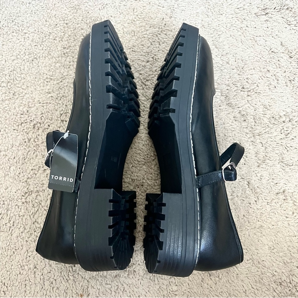 Torrid NEW Size 11.5 Black Lugsole Chunky Mary Jane Shoes - Picture 5 of 7